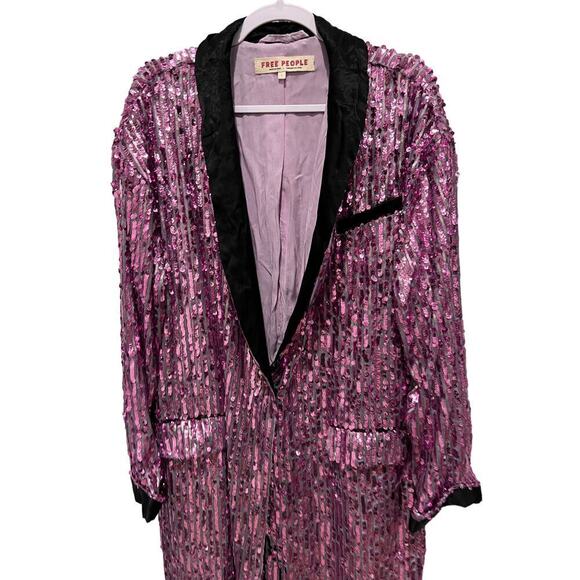 Free People Ella Sequin Duster Size Small - Picture 6 of 9